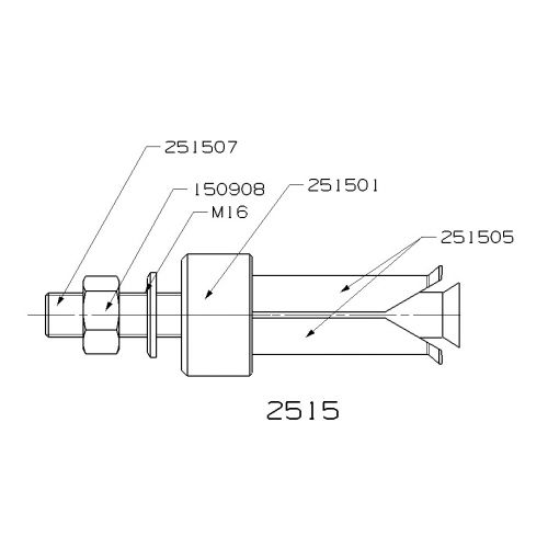 EXTRACTOR DE PINZA INTERIOR FORZA SERIE 2500